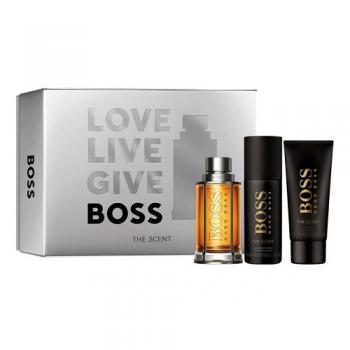 Boss The Scent (Férfi parfüm) Szett edt 100ml + tusfürdő 50ml + deo spray 150ml